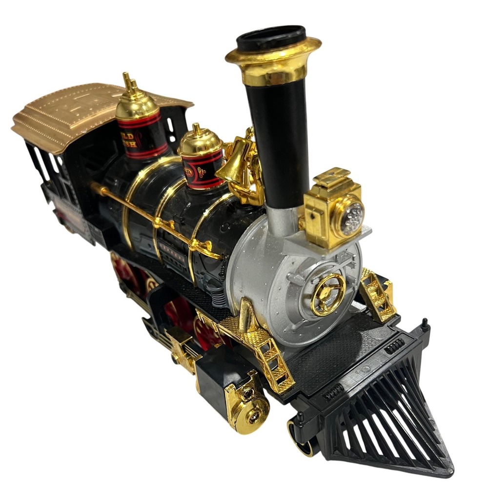 New Bright 1986 Gold Rush Express Steam Locomotive G Scale‎ Train Engine Black